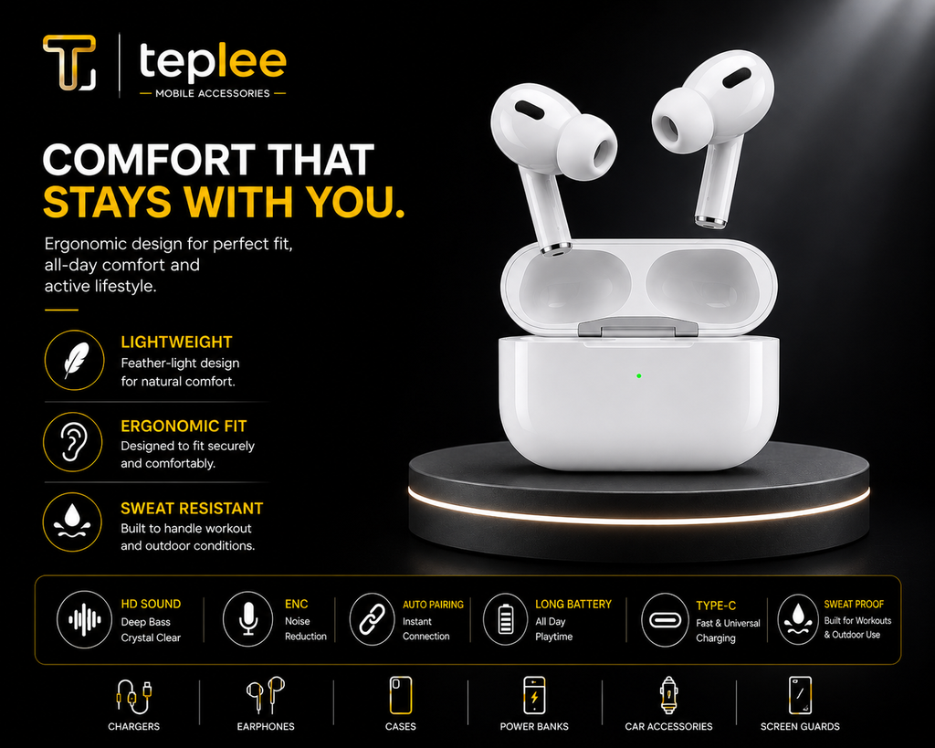 Teplee Pro Wireless Earbuds — Premium HD Sound