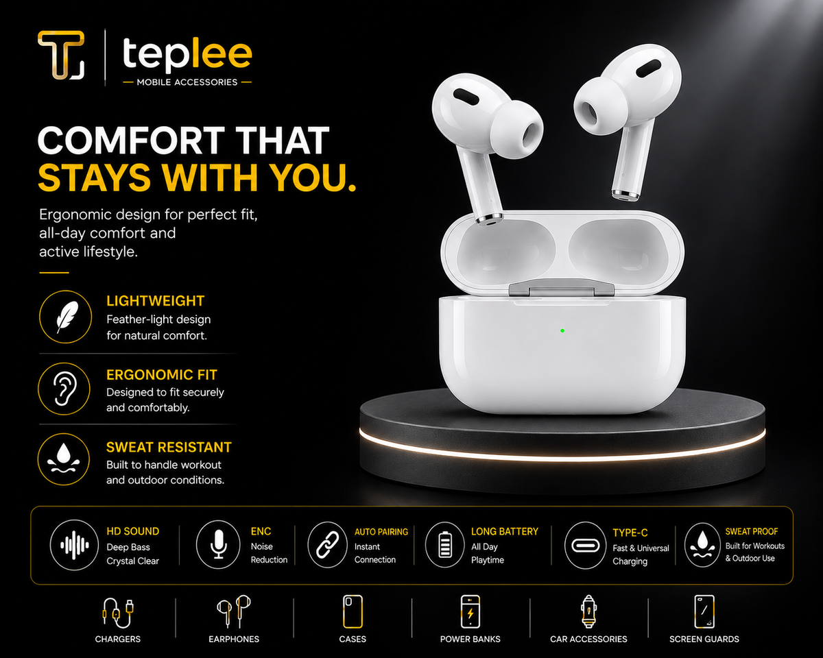 Teplee Pro Wireless Earbuds — Premium HD Sound