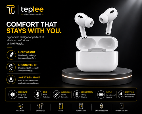 Teplee Pro Wireless Earbuds — Premium HD Sound