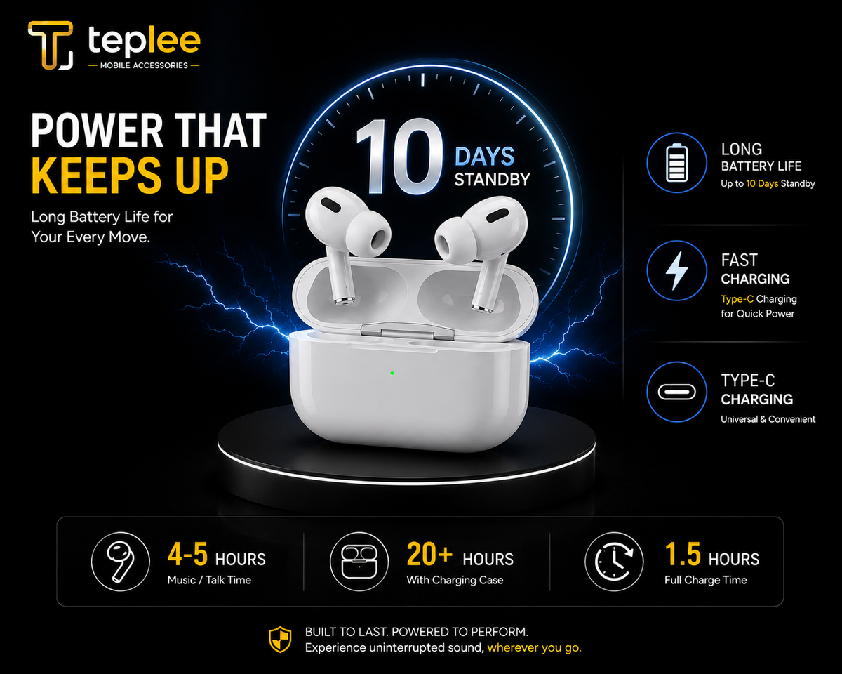 Teplee Pro Wireless Earbuds — Premium HD Sound
