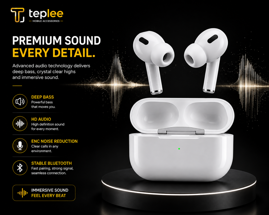 Teplee Pro Wireless Earbuds — Premium HD Sound