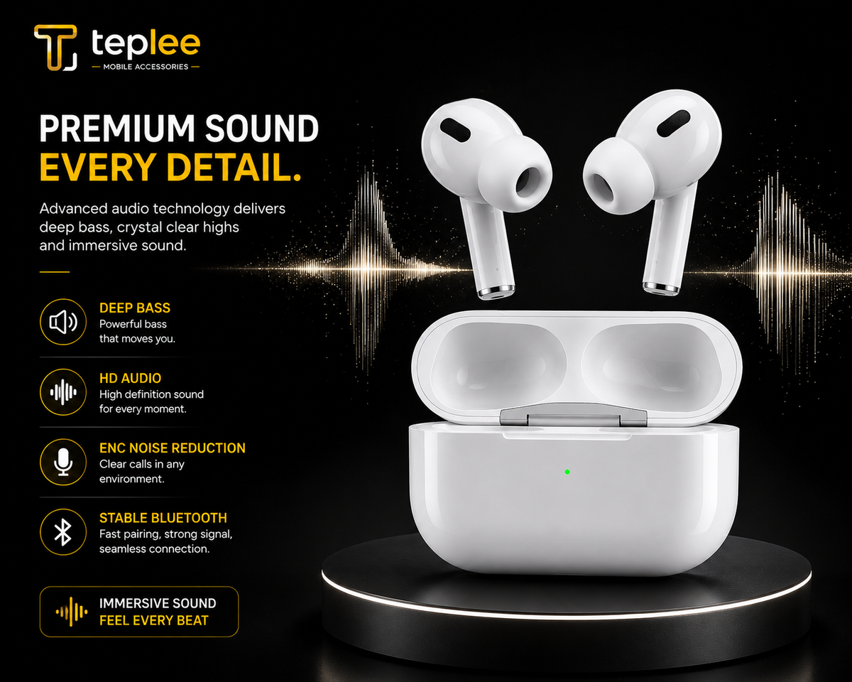 Teplee Pro Wireless Earbuds — Premium HD Sound